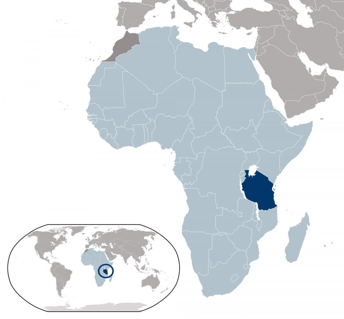 tanzania vị trí bản đồ