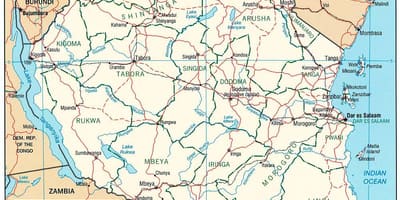 Bản đồ mới của tanzania