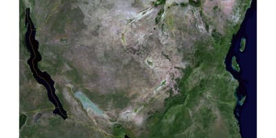 Bản đồ của vệ tinh tanzania