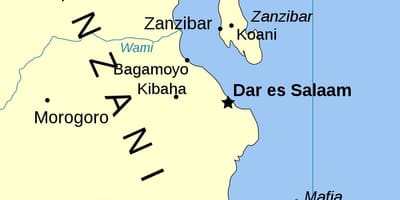 Tanzania đảo bản đồ