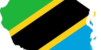 Bản đồ của tanzania cờ
