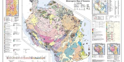 Địa chất khoáng và bản đồ của tanzania