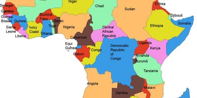 Bản đồ của phi đang ở tanzania