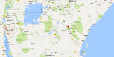 Tanzania vị trí trên bản đồ thế giới