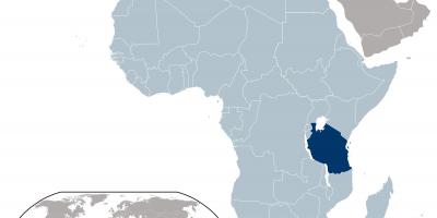 Tanzania vị trí bản đồ